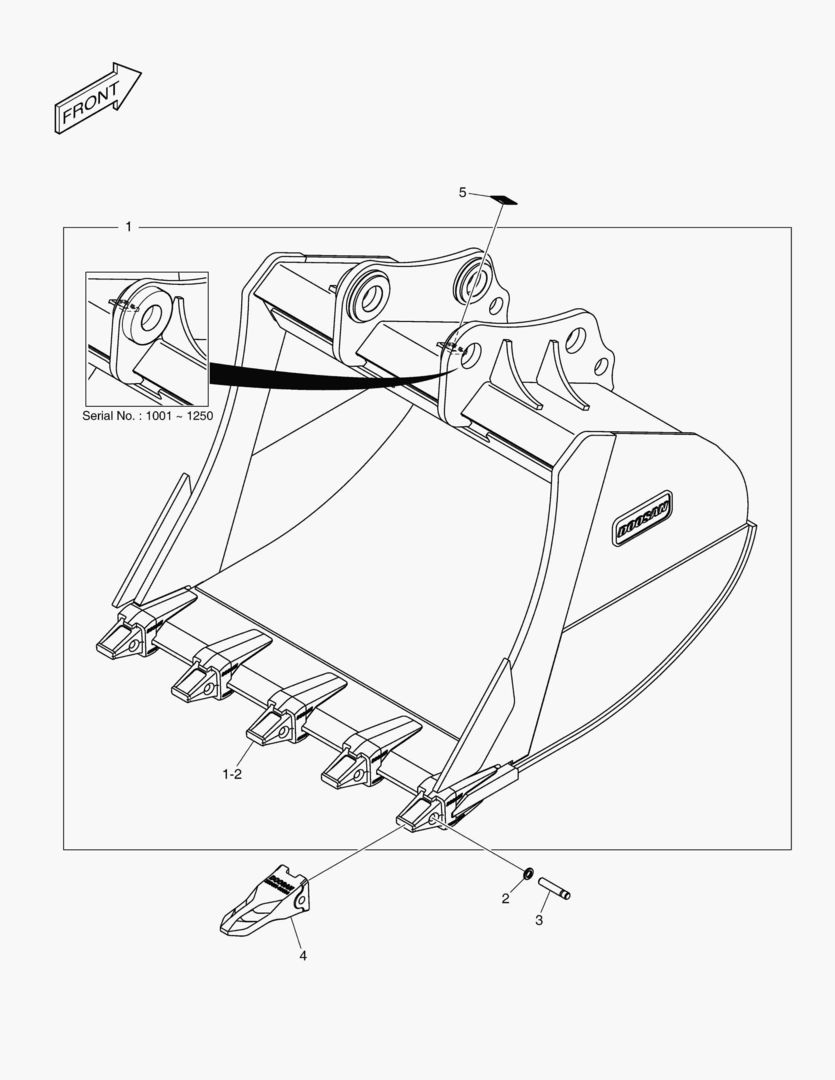 7420 BUCKET ASSВґY - 1.57mВі - S CLASS