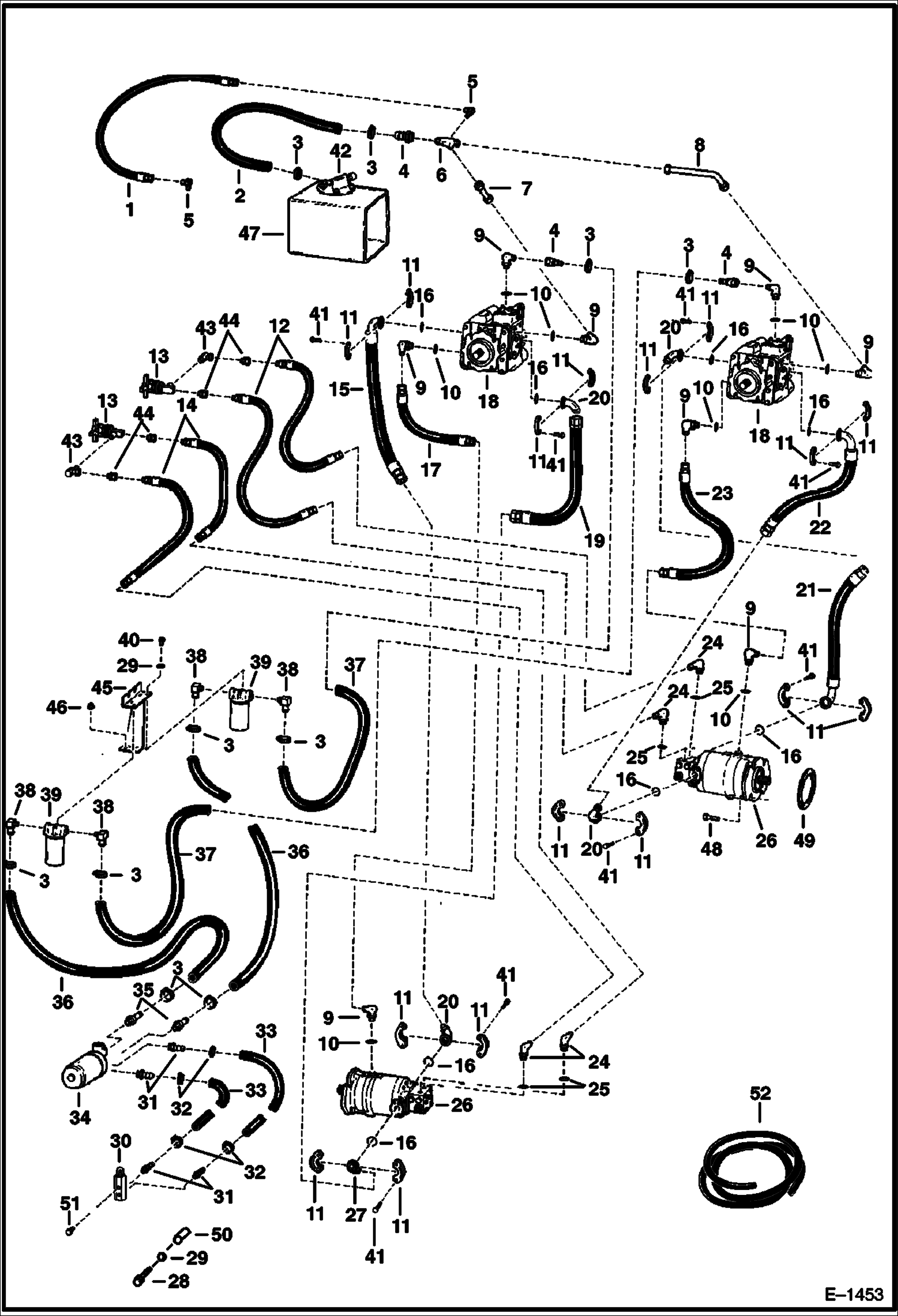 СХЕМА ГИДРОСТАТИЧЕСКОЙ СИСТЕМЫ