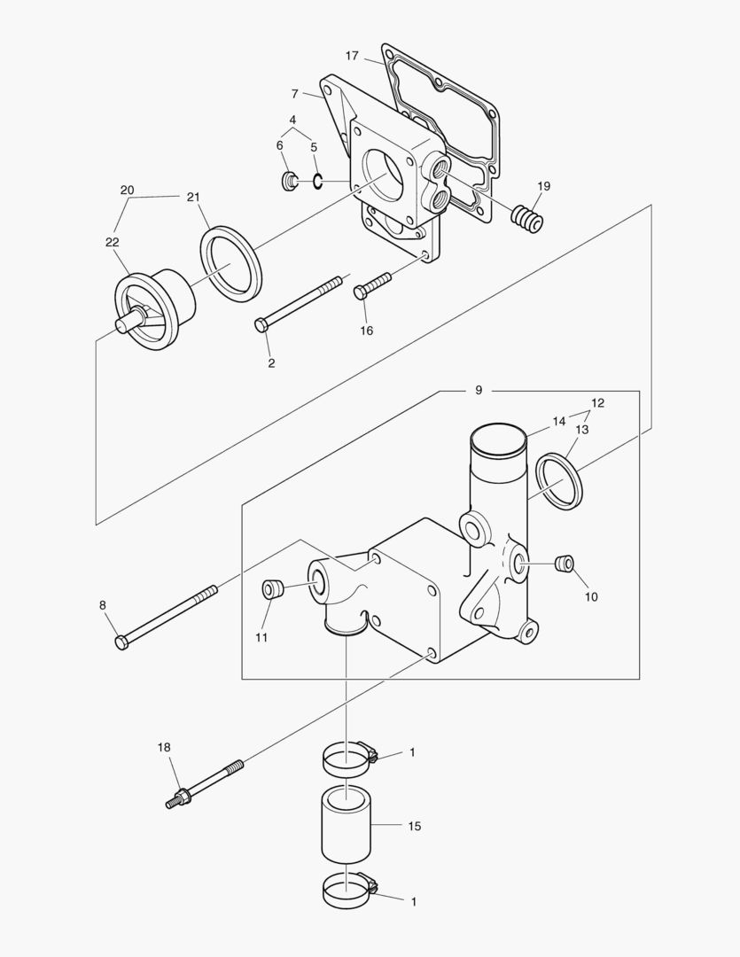 023 THERMOATAT HOUSING