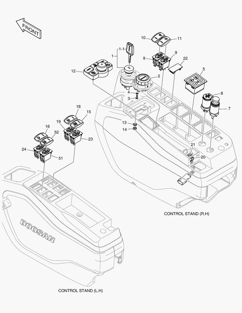 ЭЛЕКТРИЧЕСКИЕ ЗАПЧАСТИ - ПУЛЬТ УПРАВЛЕНИЯ