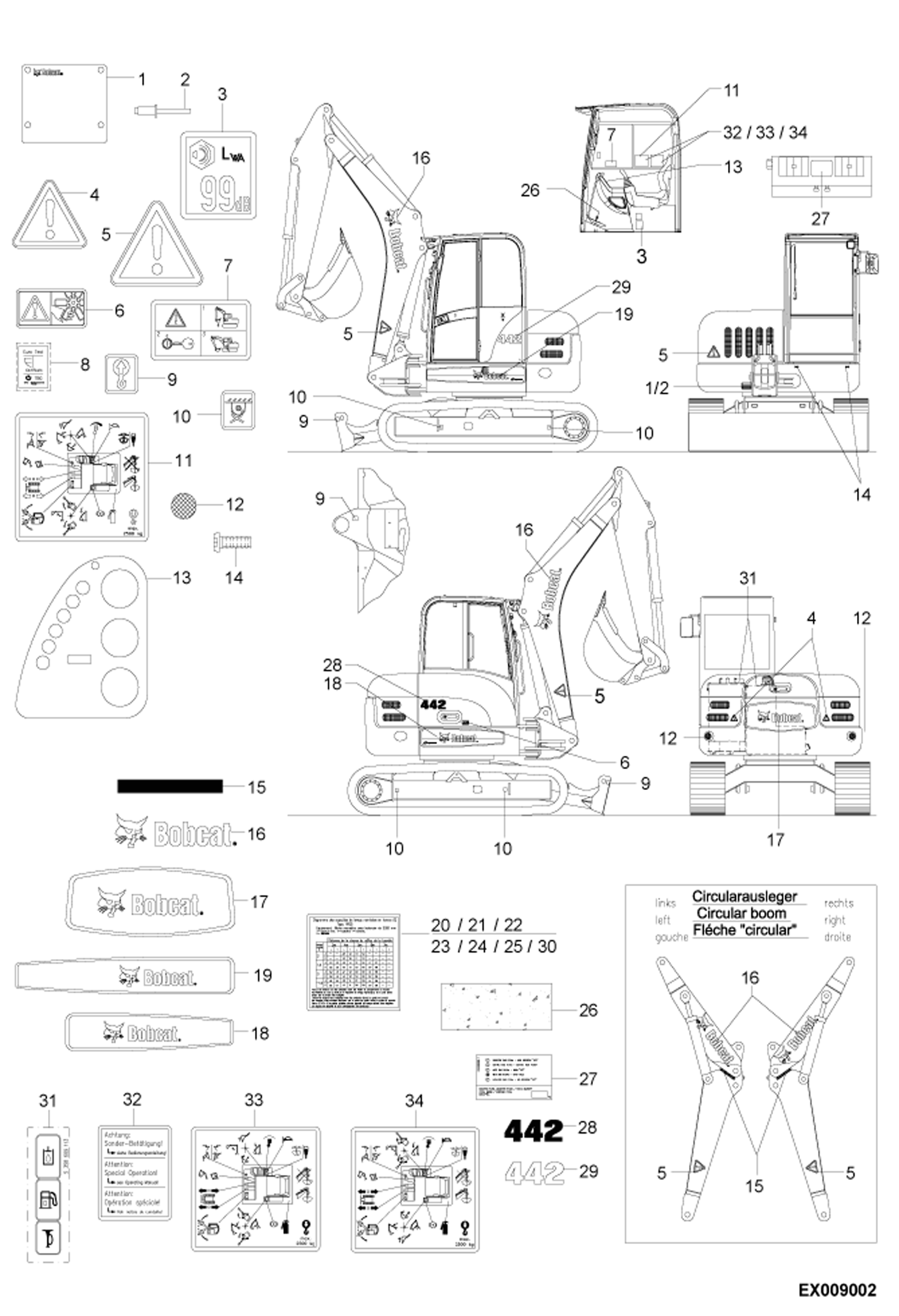 ПРЕДУПРЕЖДАЮЩИЕ ТАБЛИЧКИ (EMEA)
