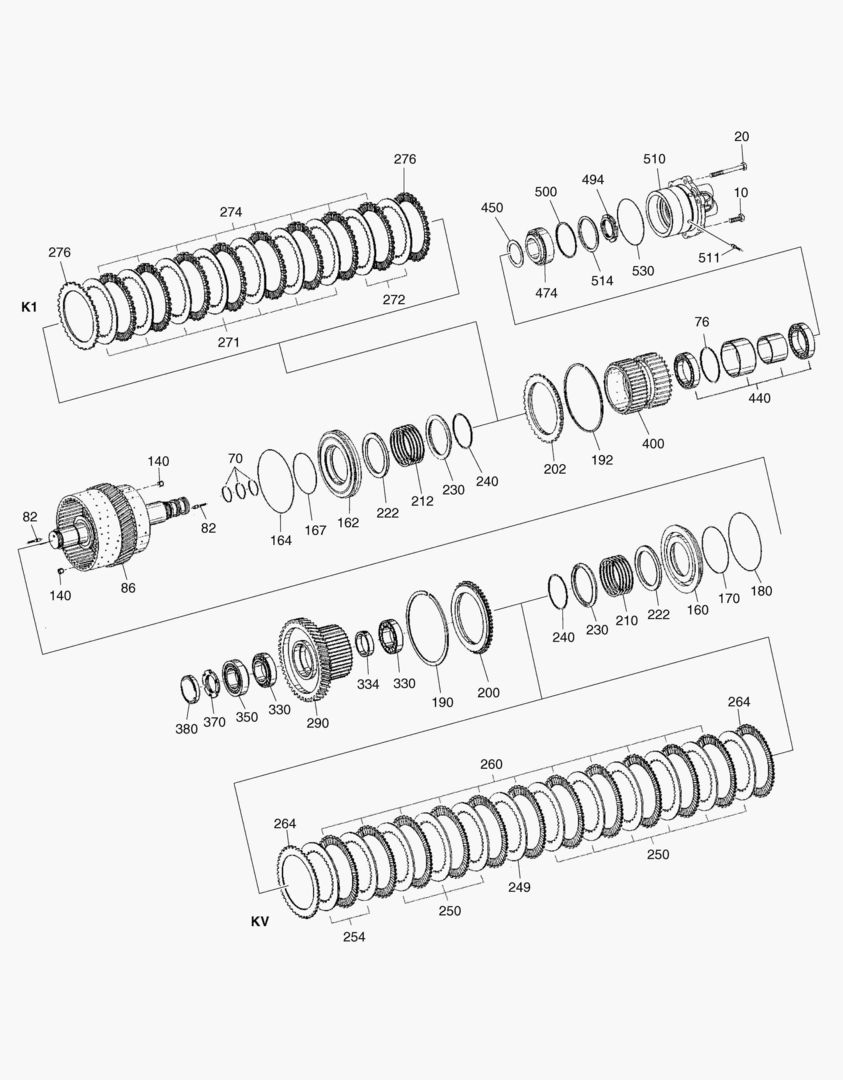 СЦЕПЛЕНИЕ KV + K1