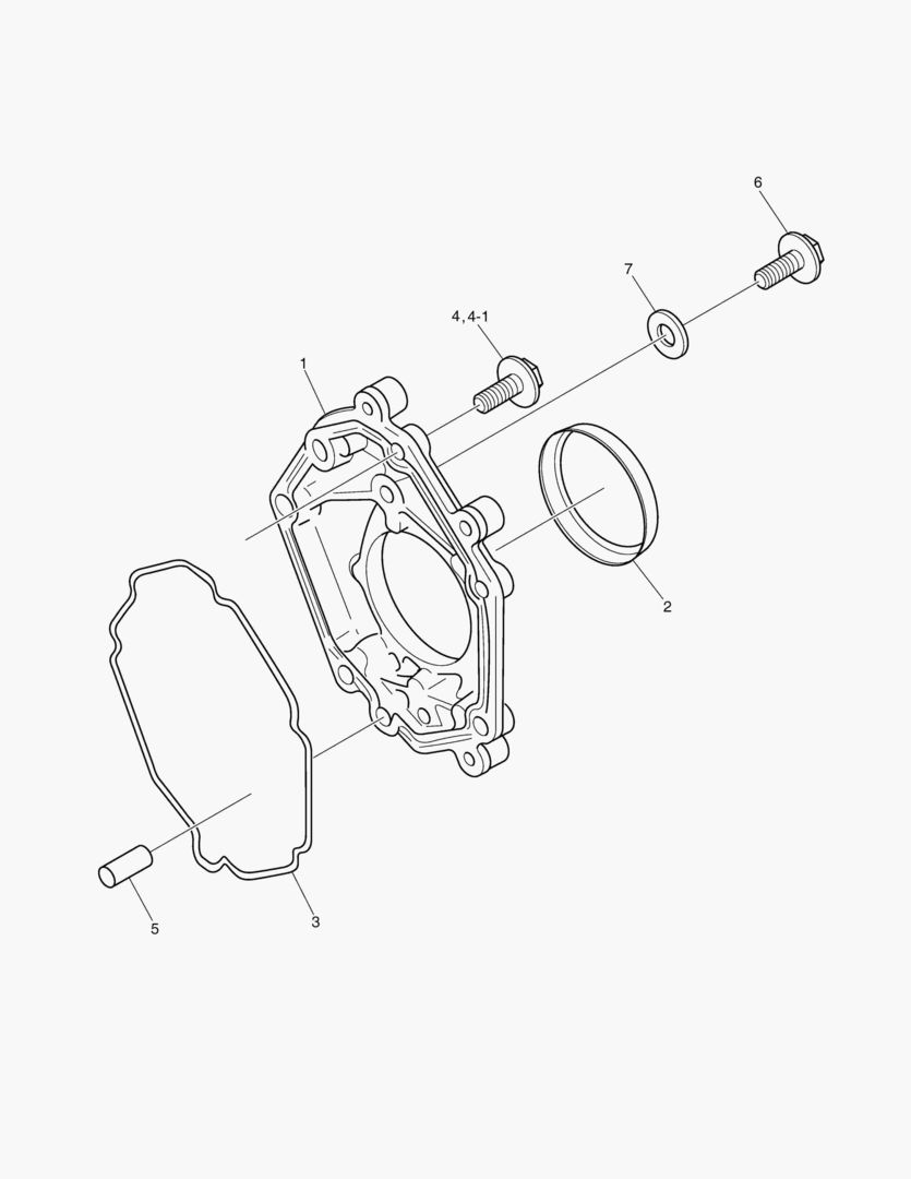 040 MOUNTING,HYDRAULIC PUMP,WITHOUT