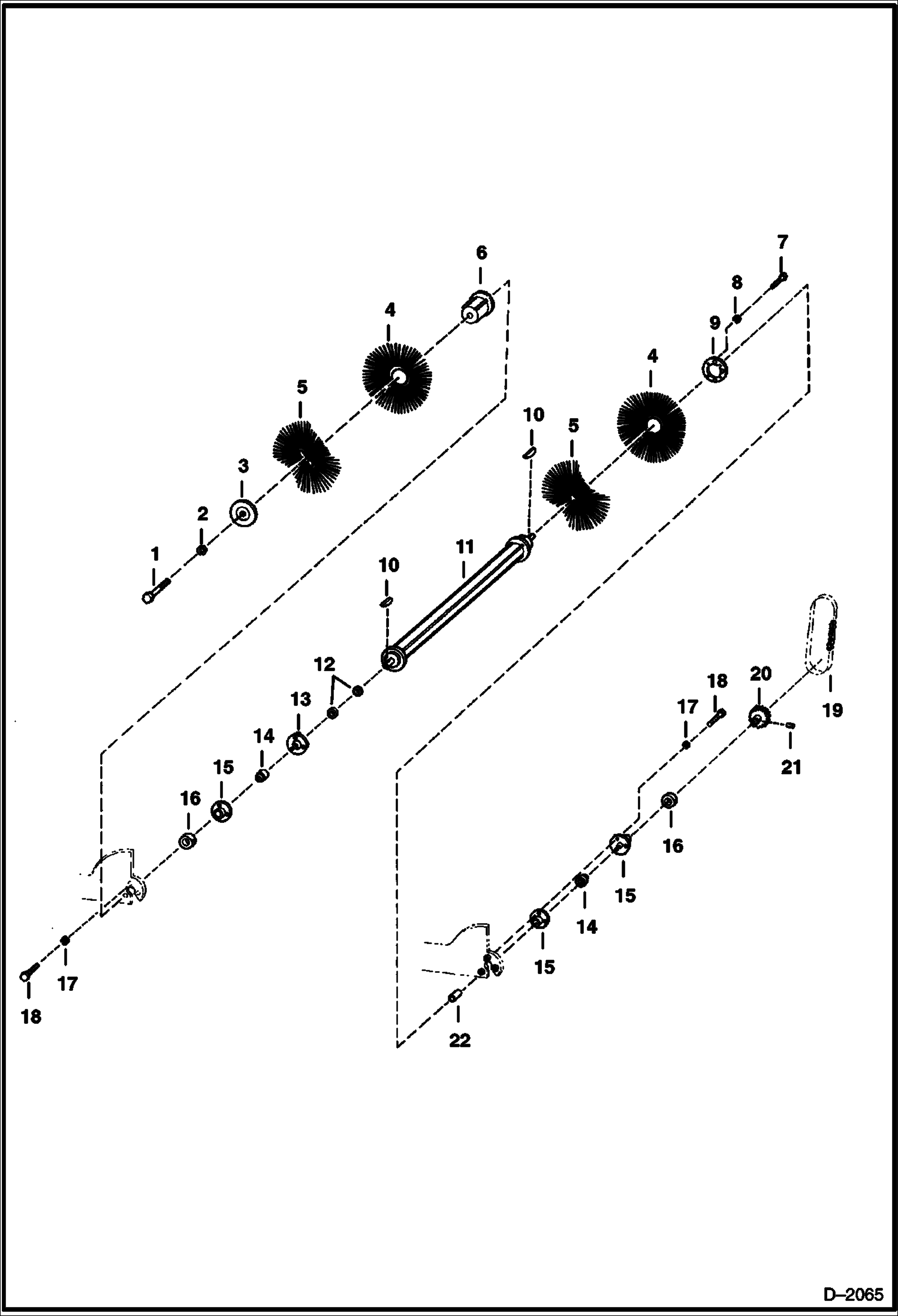 ЩЕТКА УГЛОВАЯ ПОВОРОТНАЯ (ЩЕТКИ) (68-- 690100101 И ВЫШЕ)