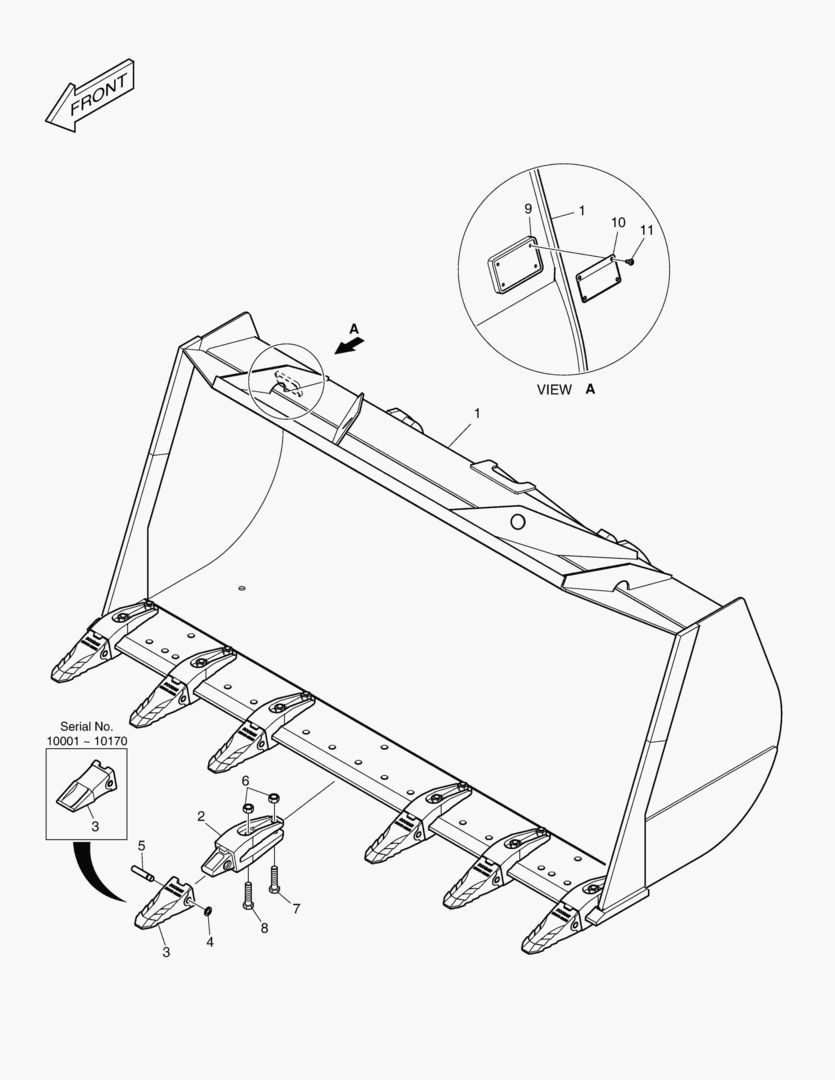 2140 BUCKET-3.0гЋҐ TOOTH
