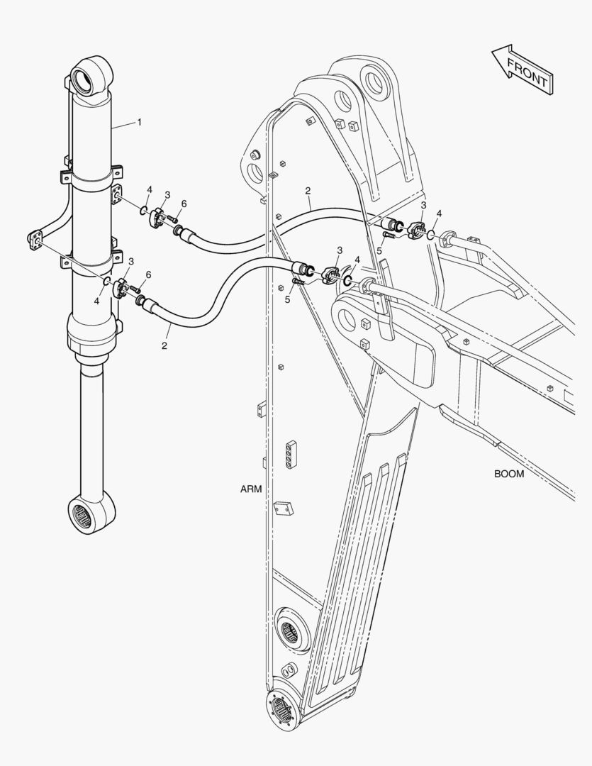 ГИДРОСИСТЕМА РУКОЯТИ - РУКОЯТЬ 2.9 м