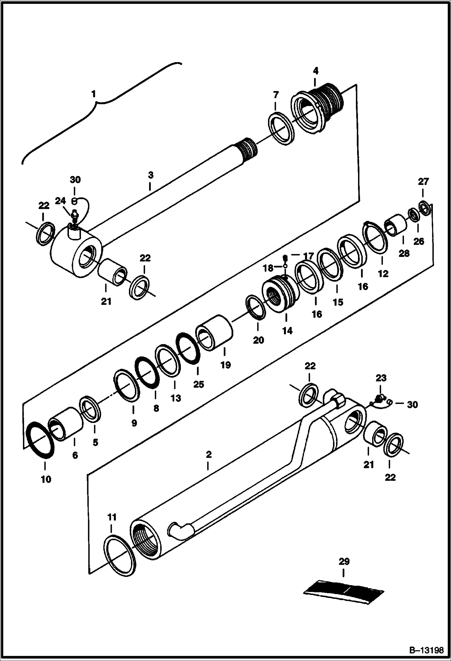 Схема ЦИЛИНДР РУКОЯТИ
