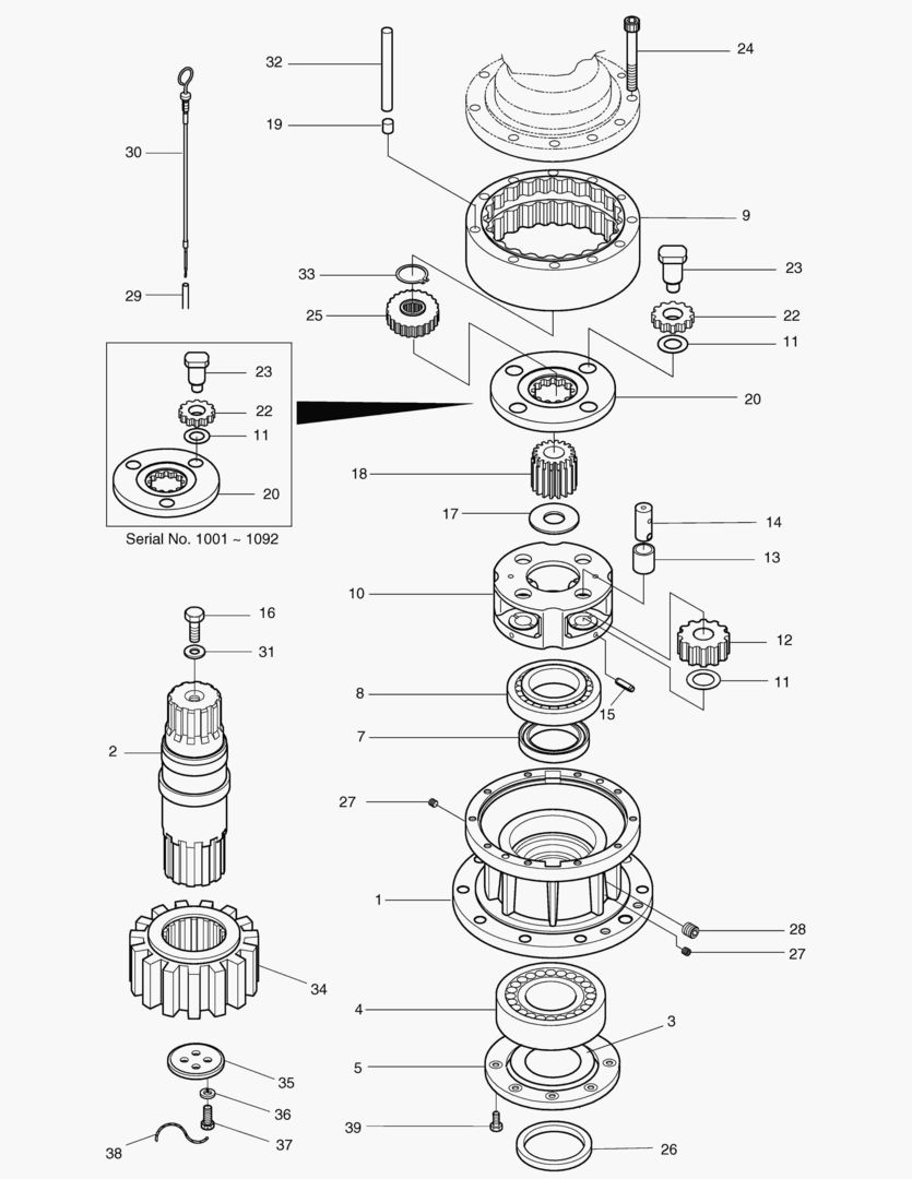 Спецтехника 4150 SWING REDUCTION GEAR [1001~1442] - главное фото