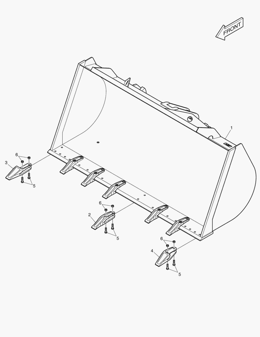 2140 BUCKET-2.0mВі TOOTH