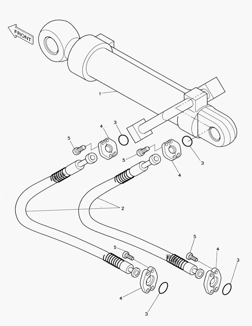 ПЕРЕДНИЙ ТРУБОПРОВОД(1)-2.5 м РУКОЯТЬ
