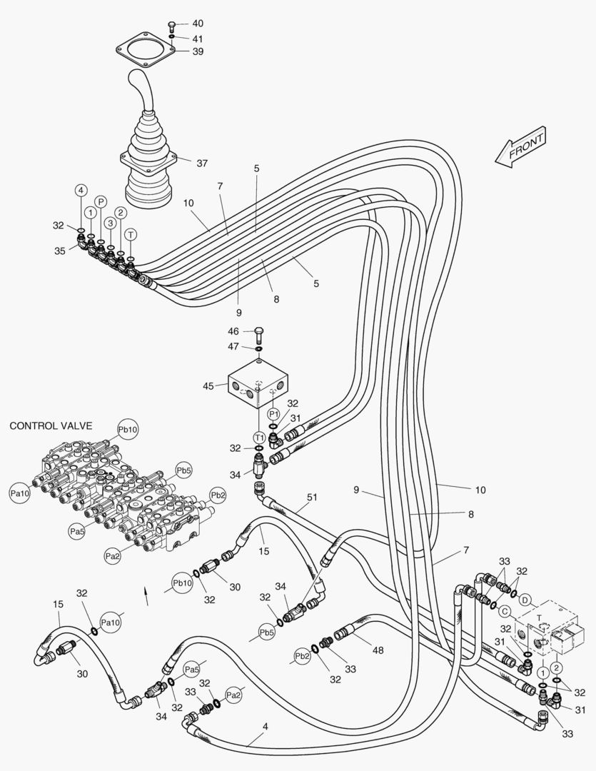 1230 PILOT PIPING(1)-BOOM SWING [1001~1116]