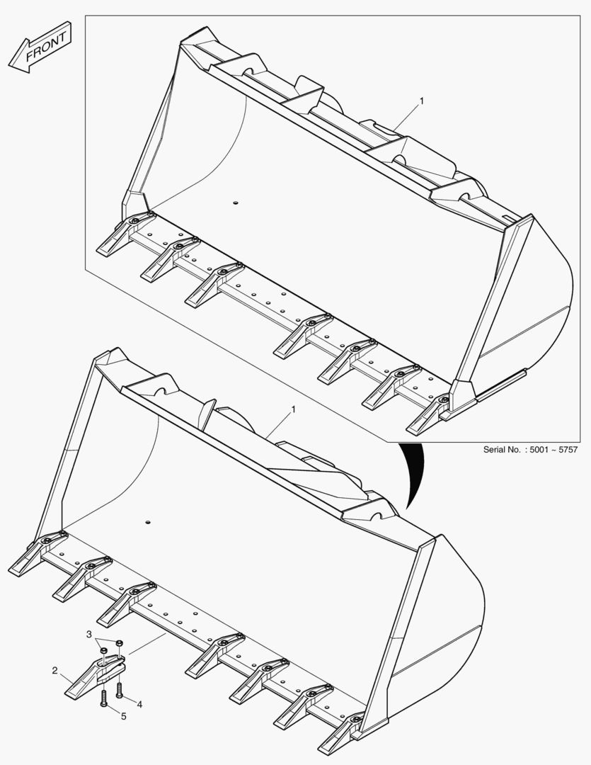 5230 BUCKET 3.9гЋҐ - TOOTH