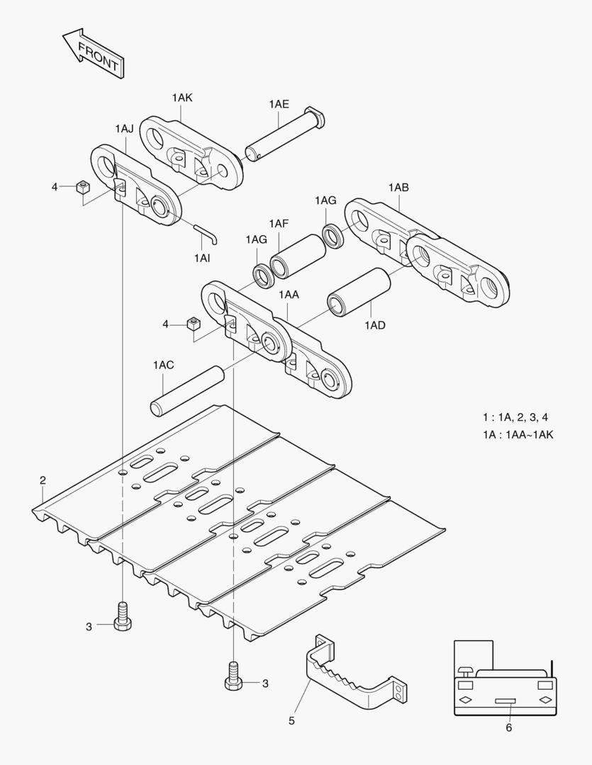 5120 TRACK SHOE-800G [5001~]