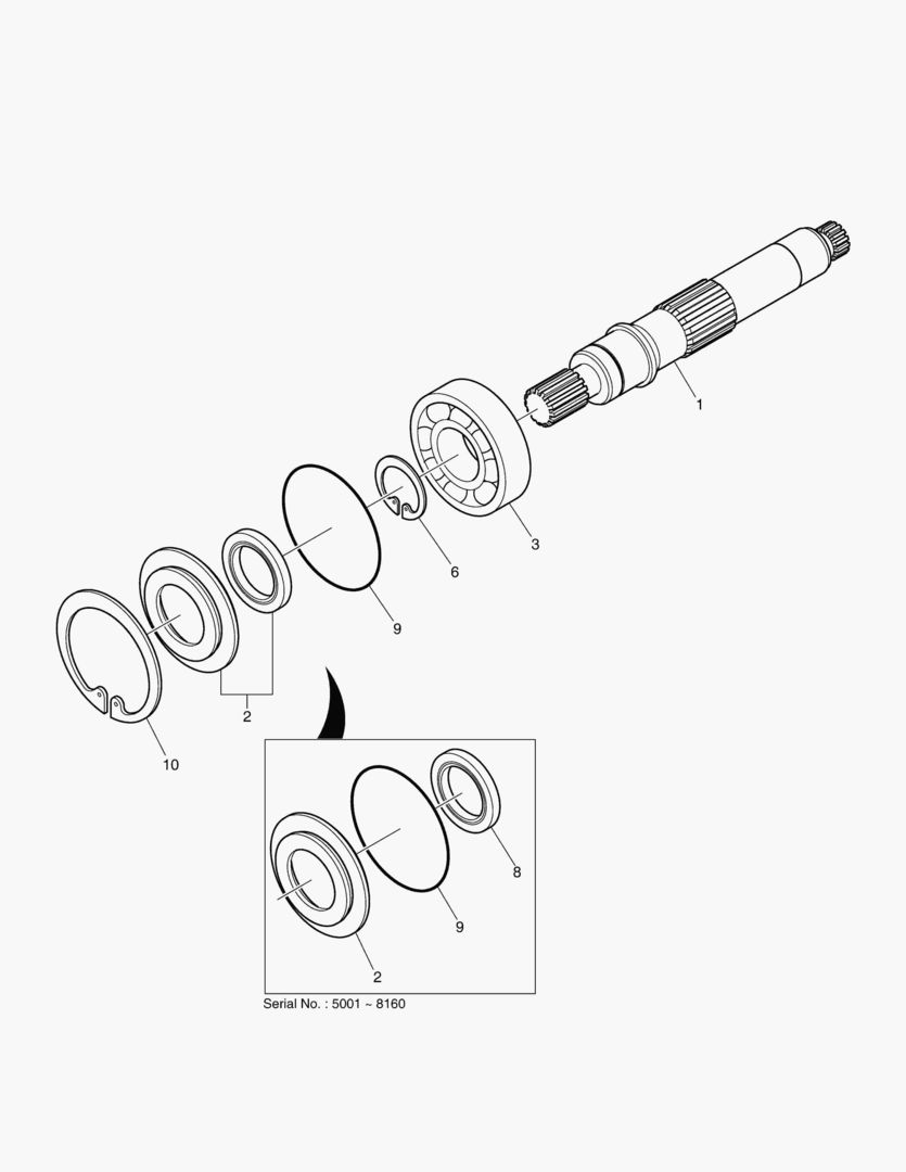 ОСНОВНОЙ НАСОС - ВАЛ