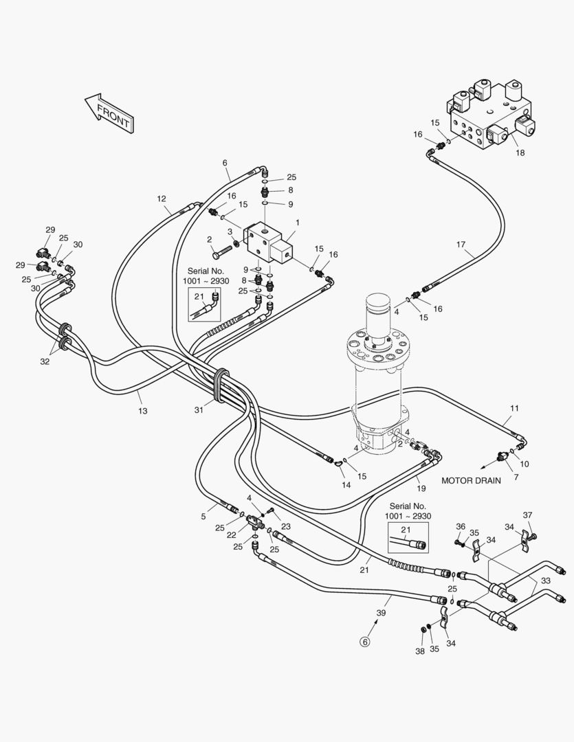 6290 DOZER & OUTRIGGER PIPING