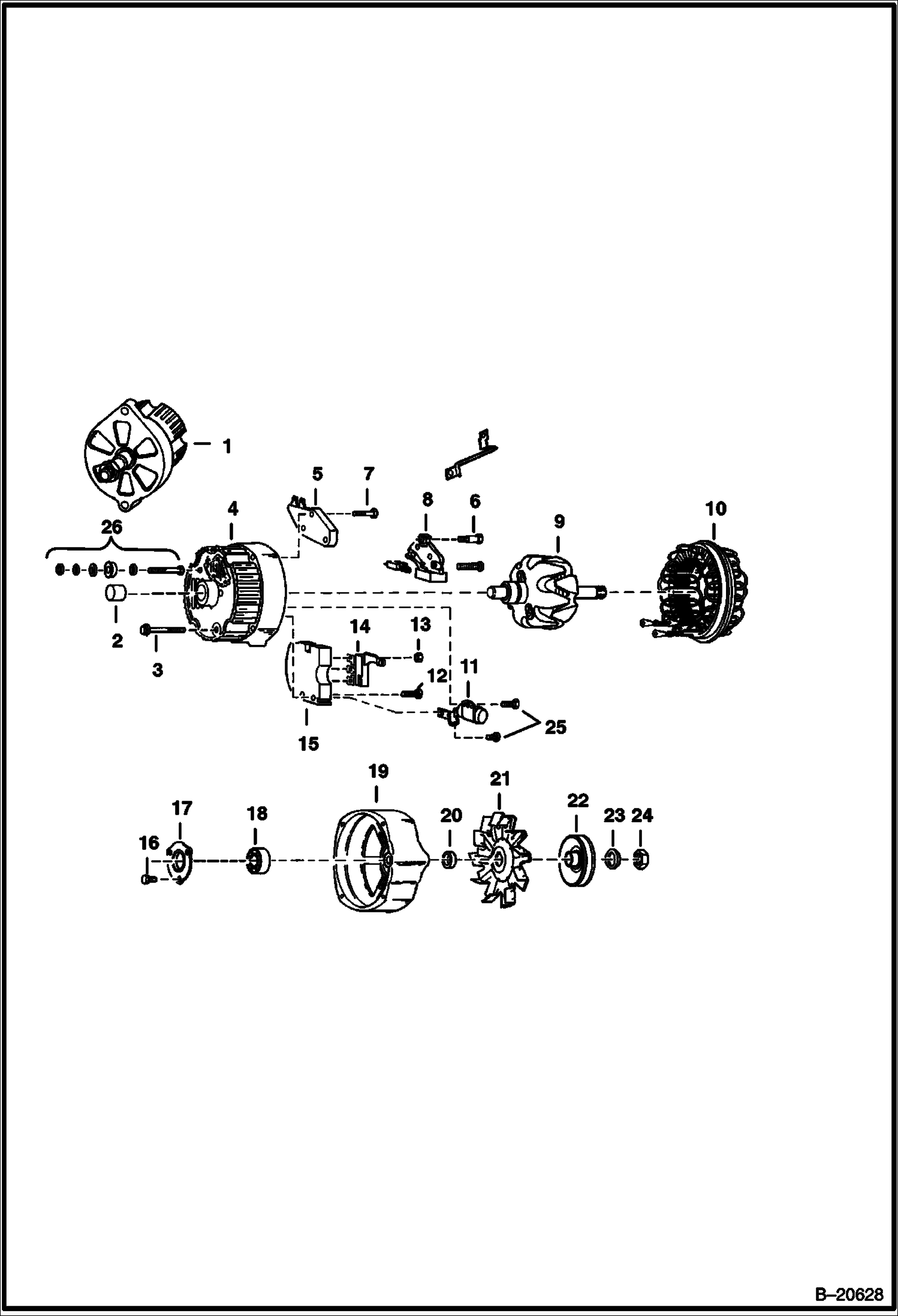 ГЕНЕРАТОР ПЕРЕМЕННОГО ТОКА (ЗАКРЫТ - DELCO 1105063)