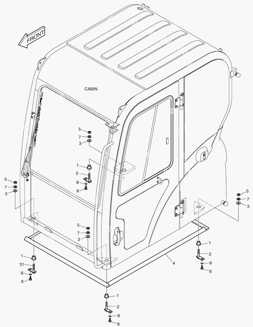 УСТАНОВКА КАБИНЫ