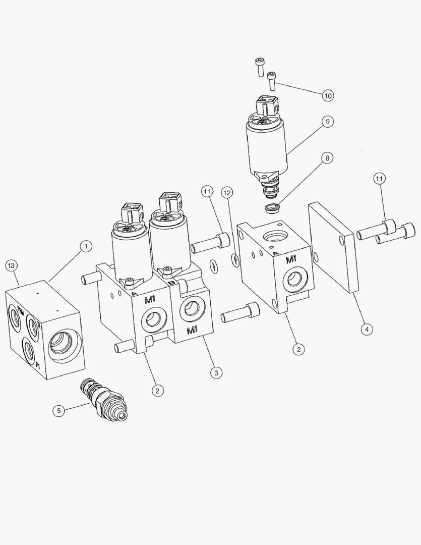 Спецтехника G190-84 SOLENOID VALVE KIT [810001~810052] - главное фото