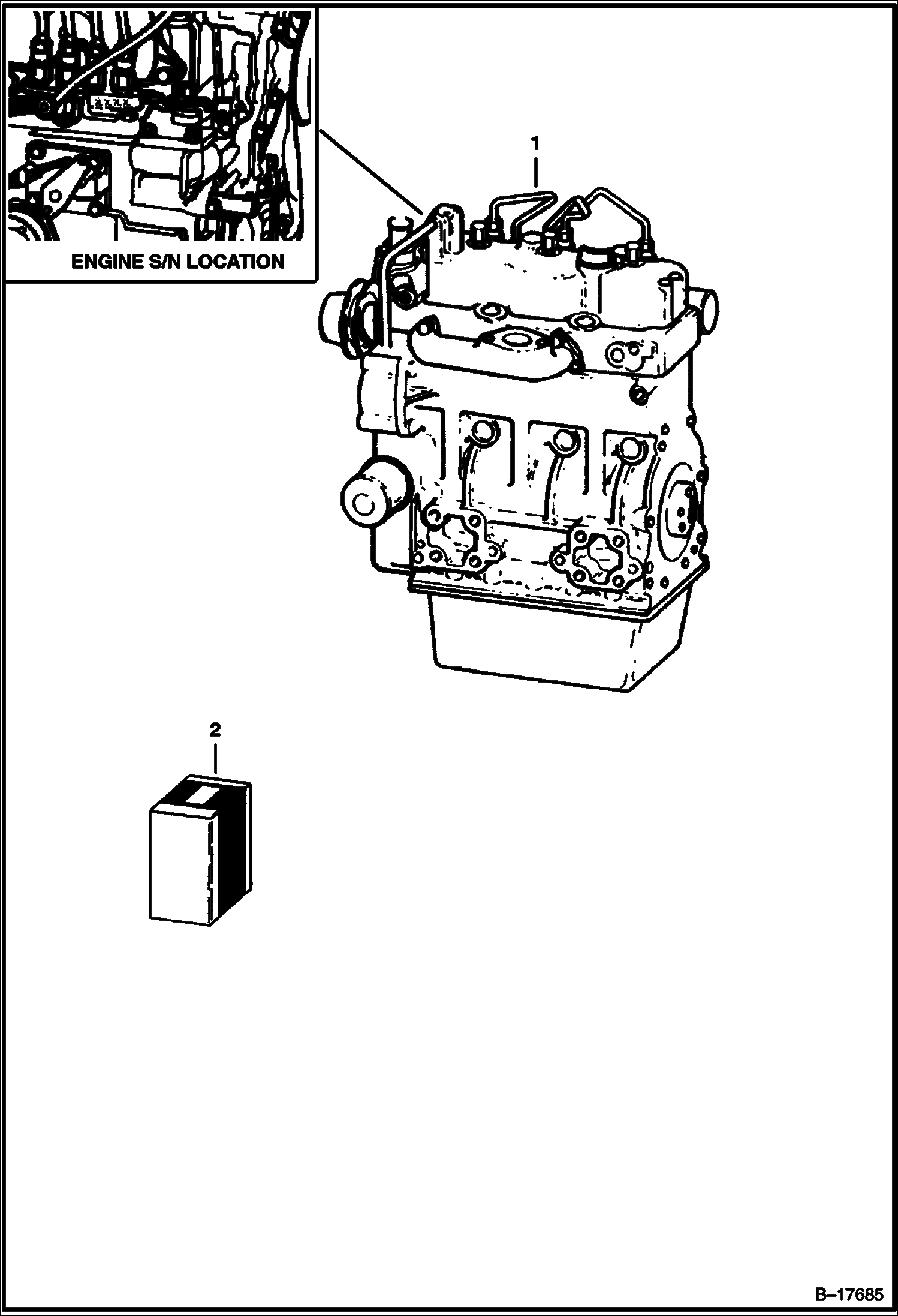 Схема ДВИГАТЕЛЬ (KUBOTA D750)