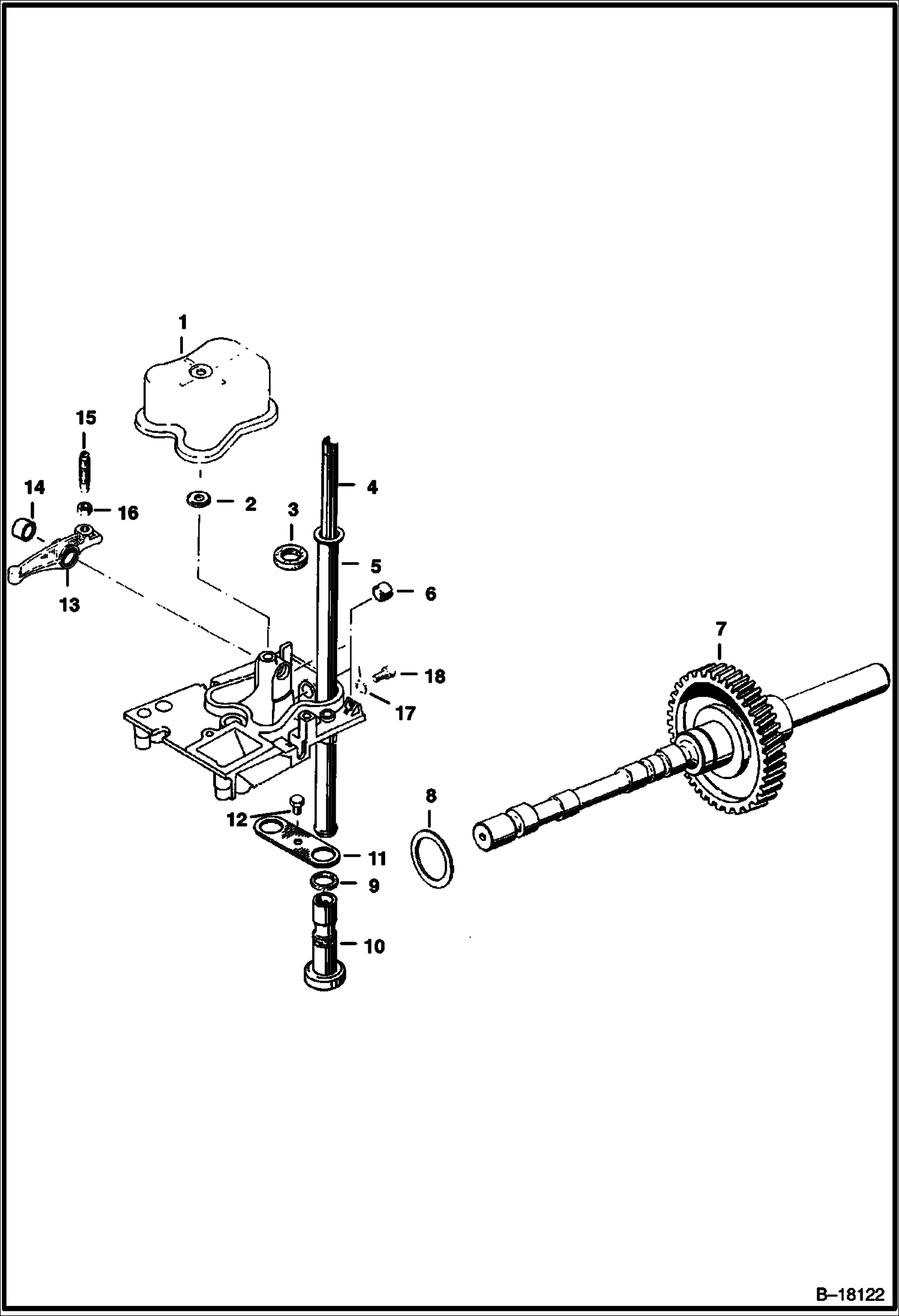 РАСПРЕДЕЛИТЕЛЬНЫЙ ВАЛ И КУЛАЧОК ПОДЪЕМА КЛАПАНА (DEUTZ 411)