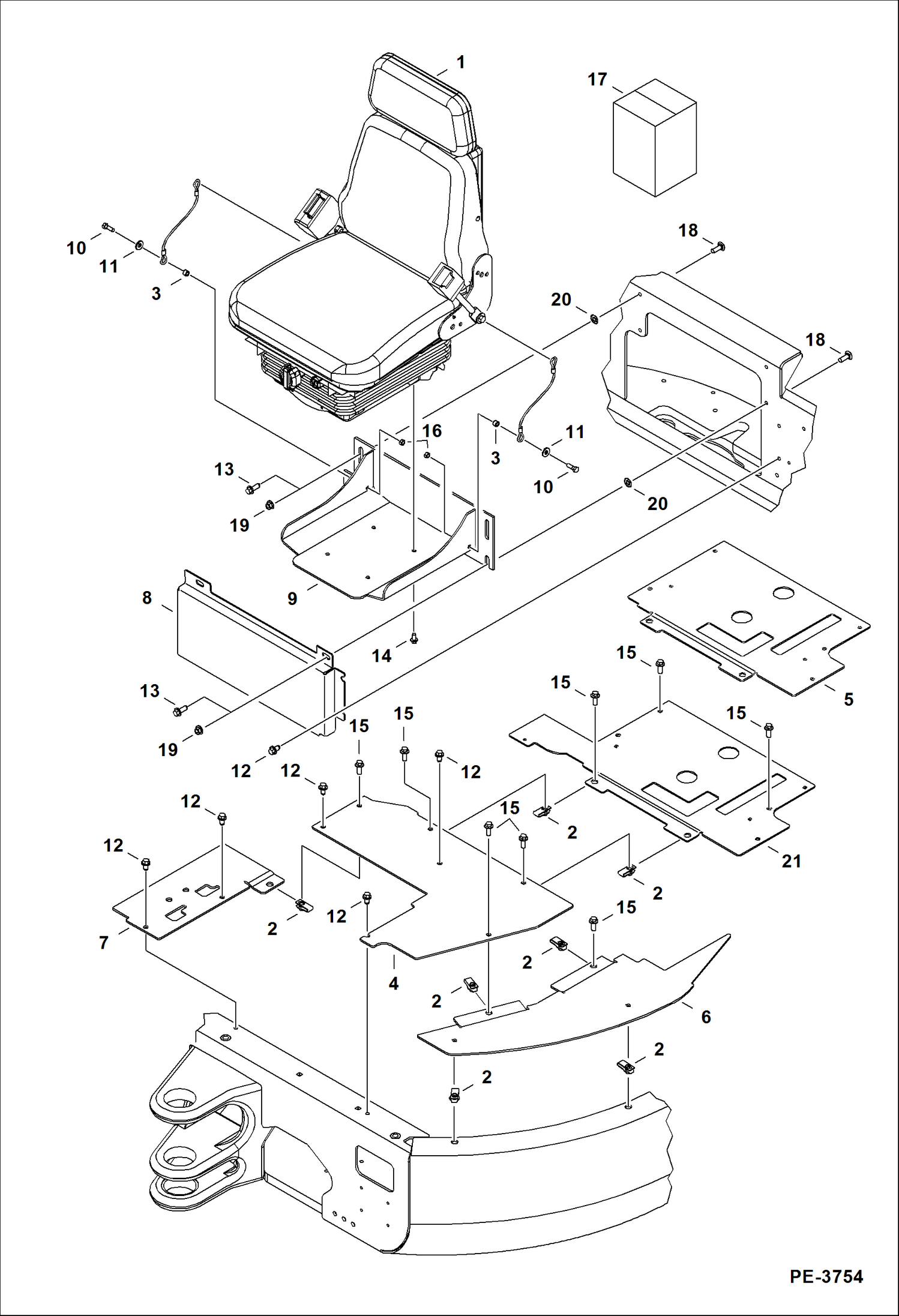 РАБОЧЕЕ МЕСТО ВОДИТЕЛЯ И СИДЕНЬЕ