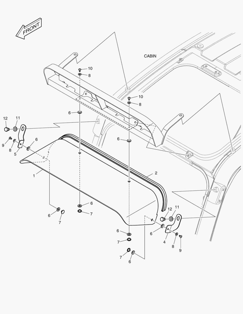 Спецтехника 6740 RAIN SHIELD & LAMP MOUNTING - главное фото