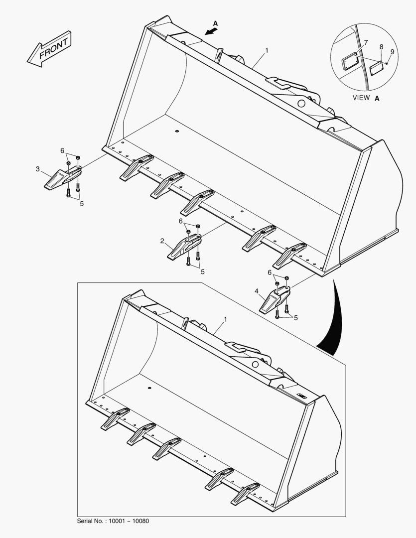 5190 BUCKET - 1.9гЋҐ TOOTH