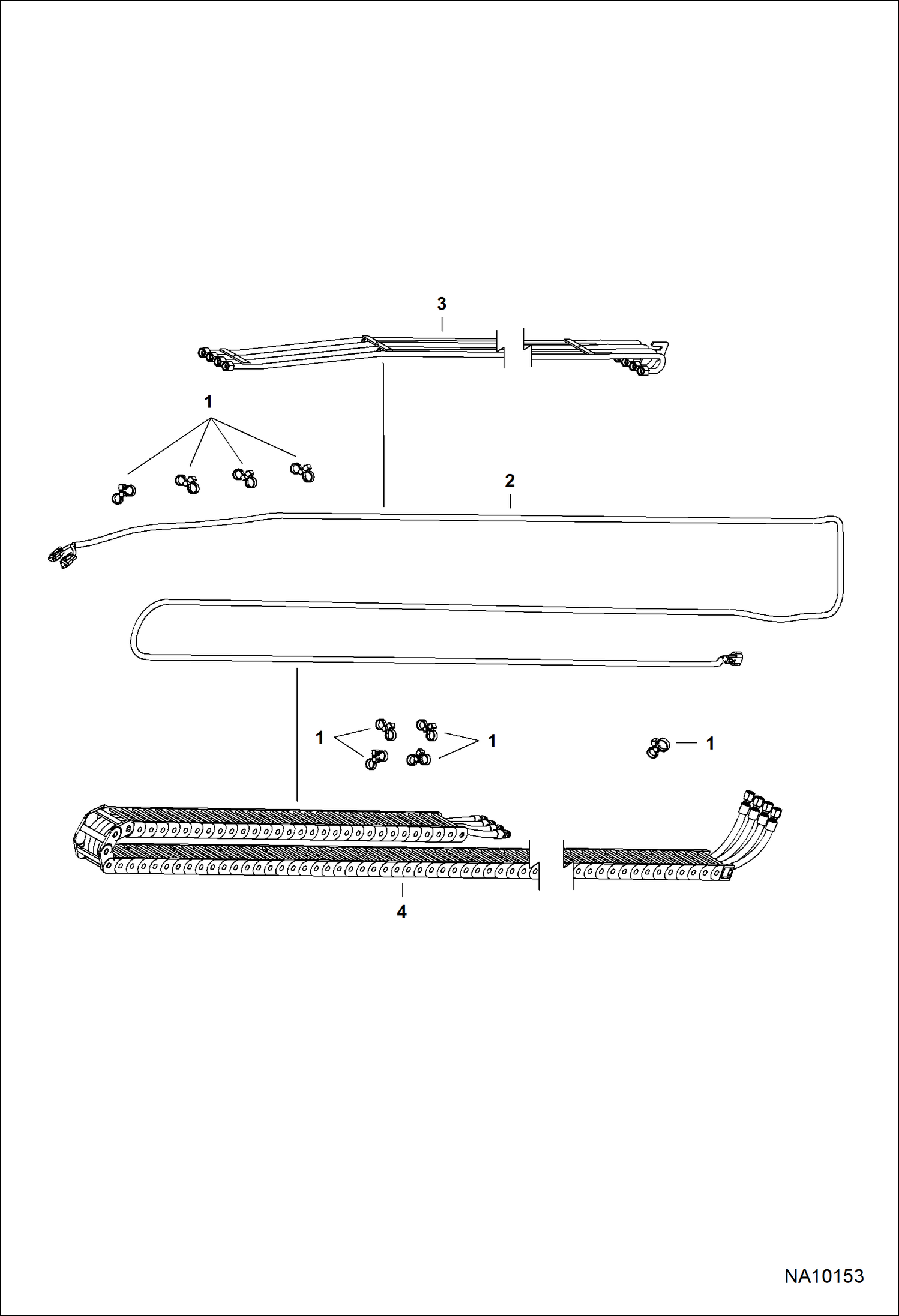 Схема ГЛАВНЫЙ ЖГУТ ПРОВОДОВ СТРЕЛЫ