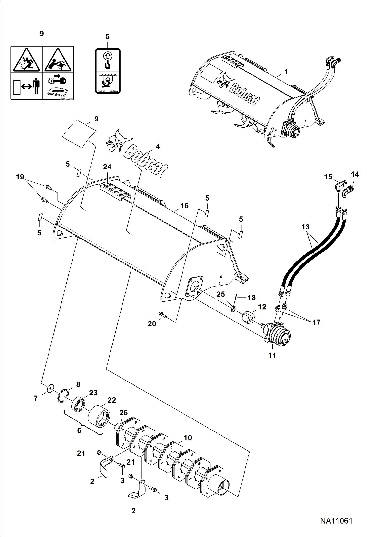 РУКОЯТКА УПРАВЛЕНИЯ (РАМА ШАССИ) (40-- APFW) (ОДНО ОСНОВАНИЕ ПОДНОЖКИ - БЕЗ ОПОРНОЙ ЛАПЫ)