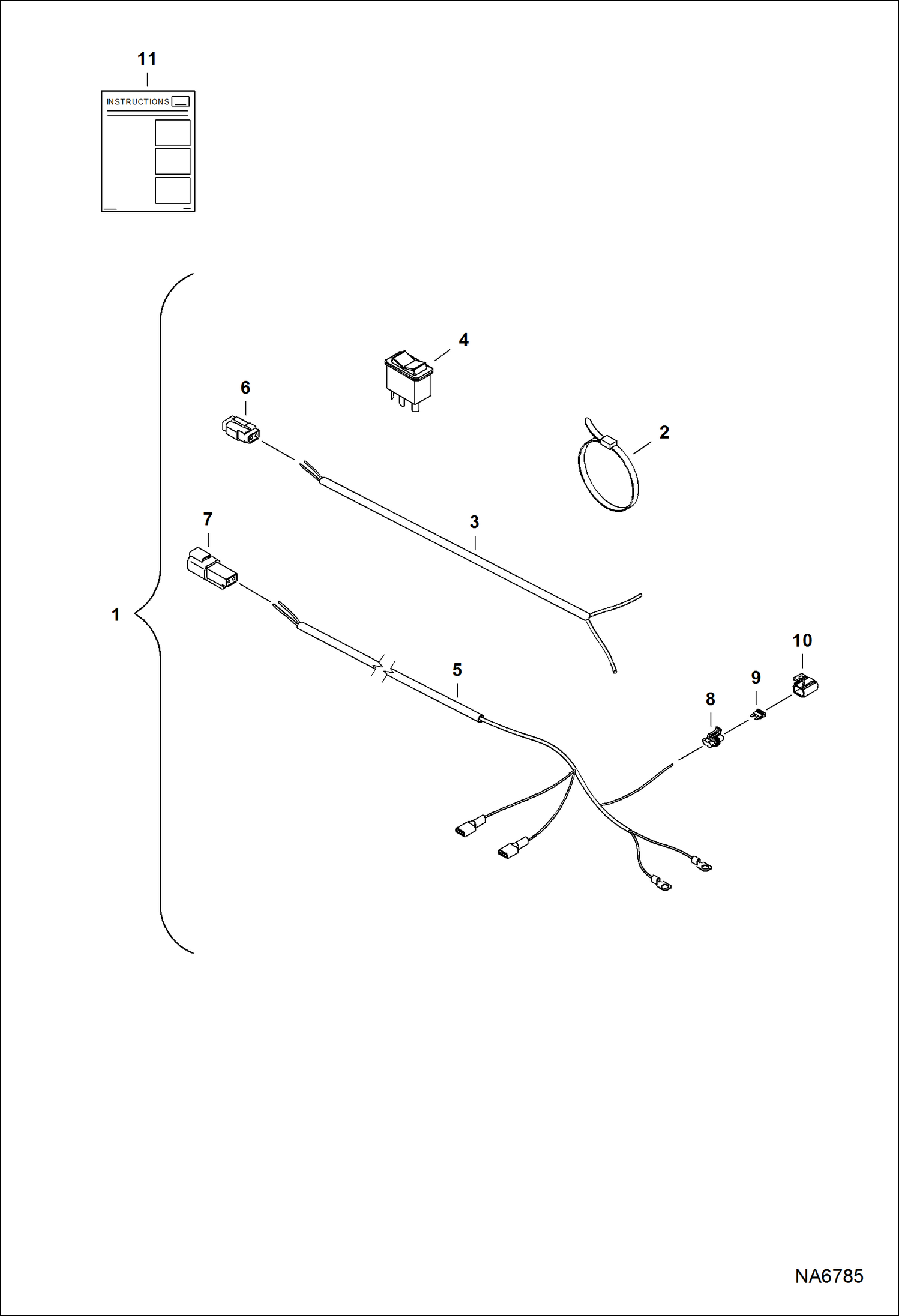 РАСПЫЛИТЕЛЬ (КОМПЛЕКТ ГЛАВНЫХ ЖГУТОВ ПРОВОДОВ) (60 GAL B133)