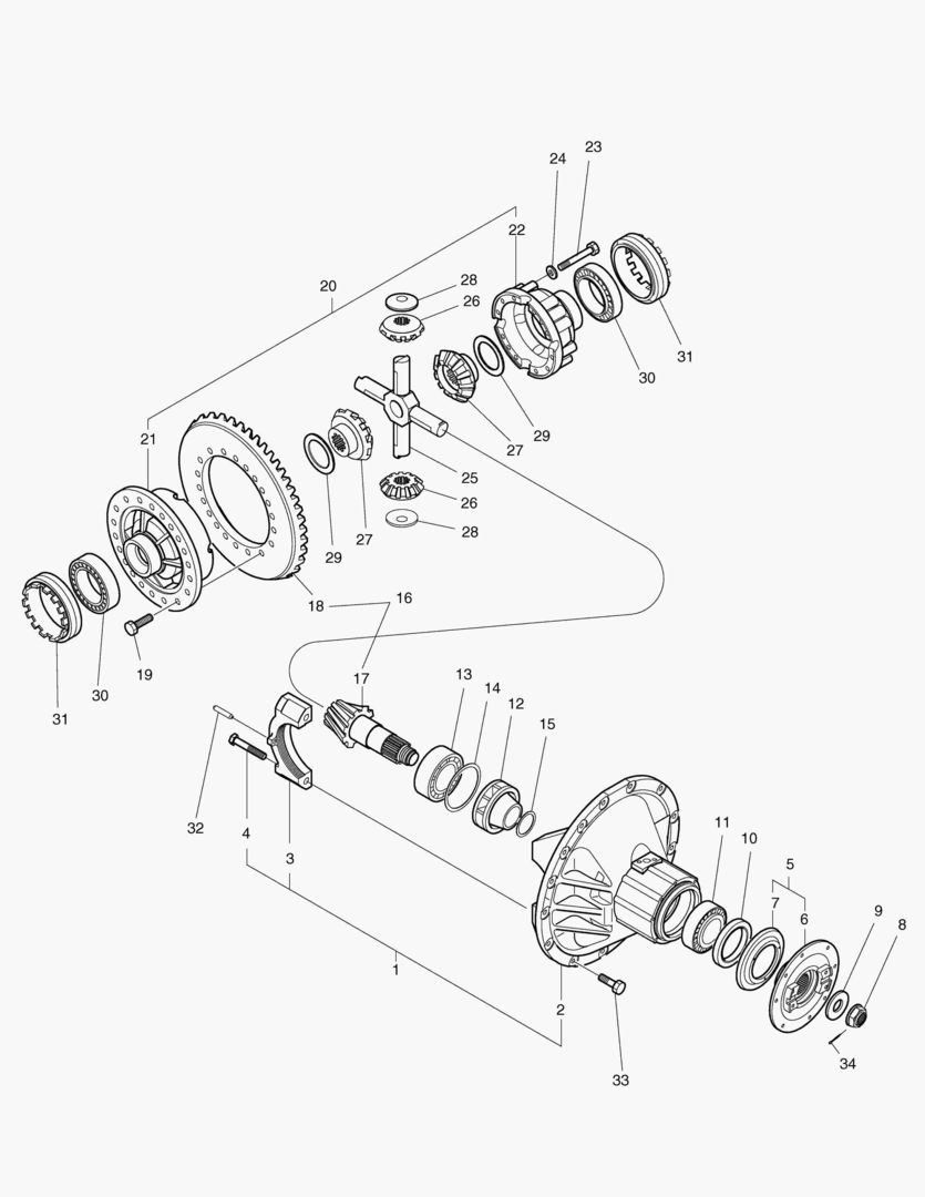 ПЕРЕДНИИ ШЕСТЕРНИ ДИФФЕРЕНЦИАЛА-МАКСИМАЛЬНАЯ ГУСЕНИЦА
