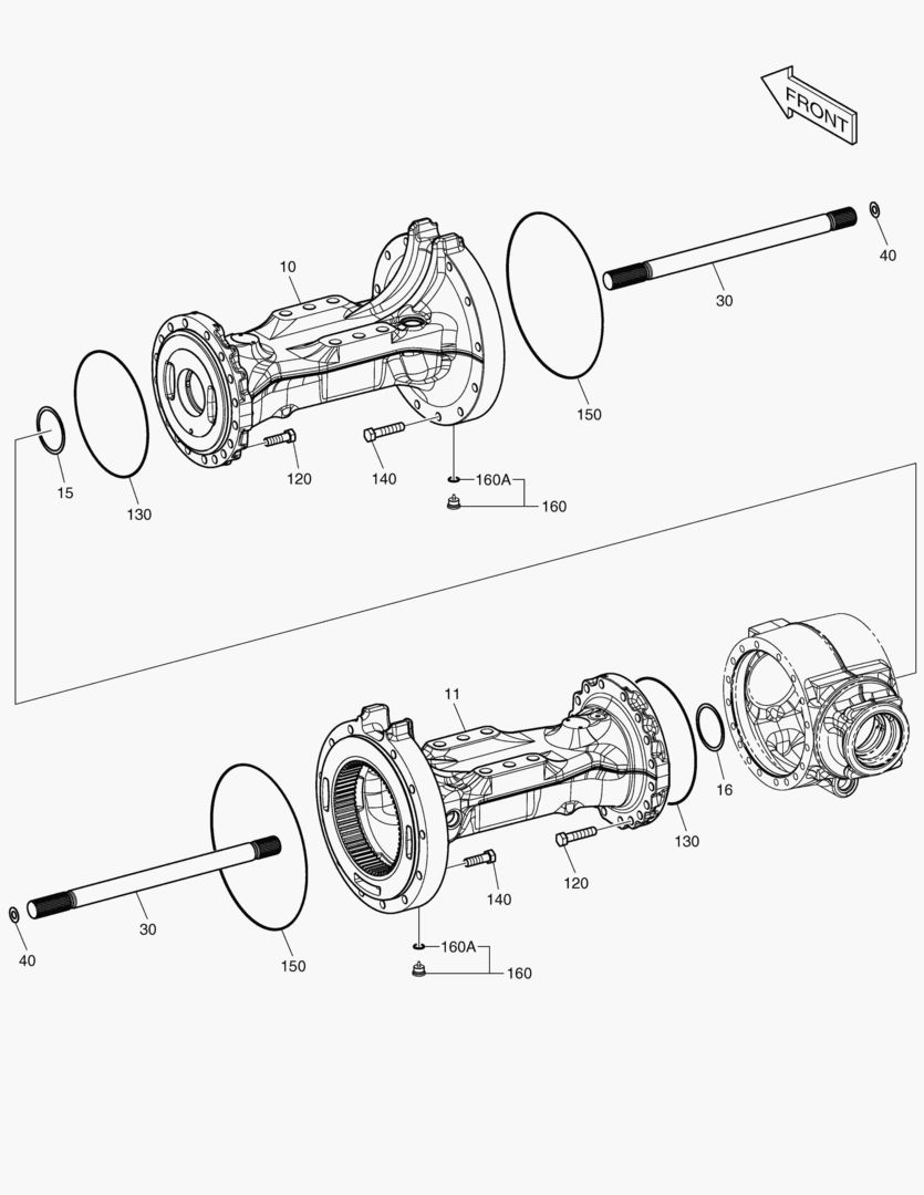 КАРТЕР ОСИ - ПЕРЕДНЯЯ ОСЬ(DHL)