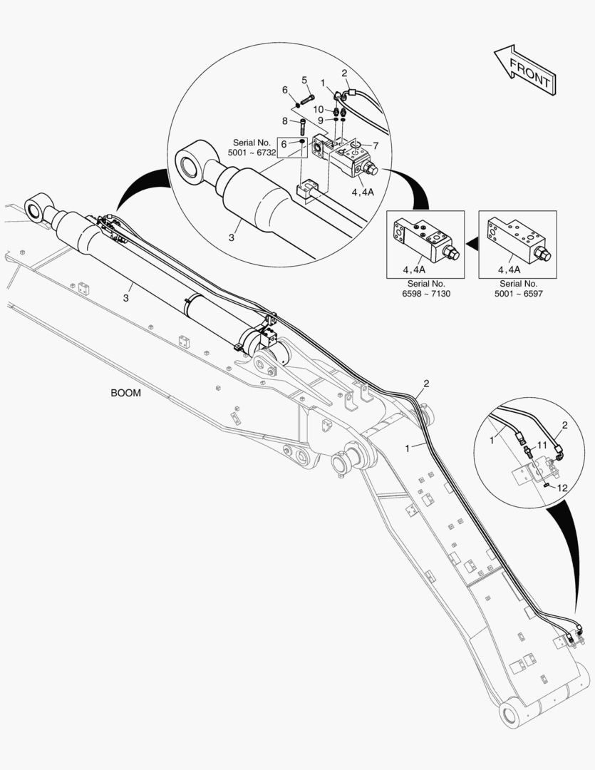 Спецтехника 7200 ARTI ARM PIPING - LOCK VALVE(ARM 2.4m) - главное фото