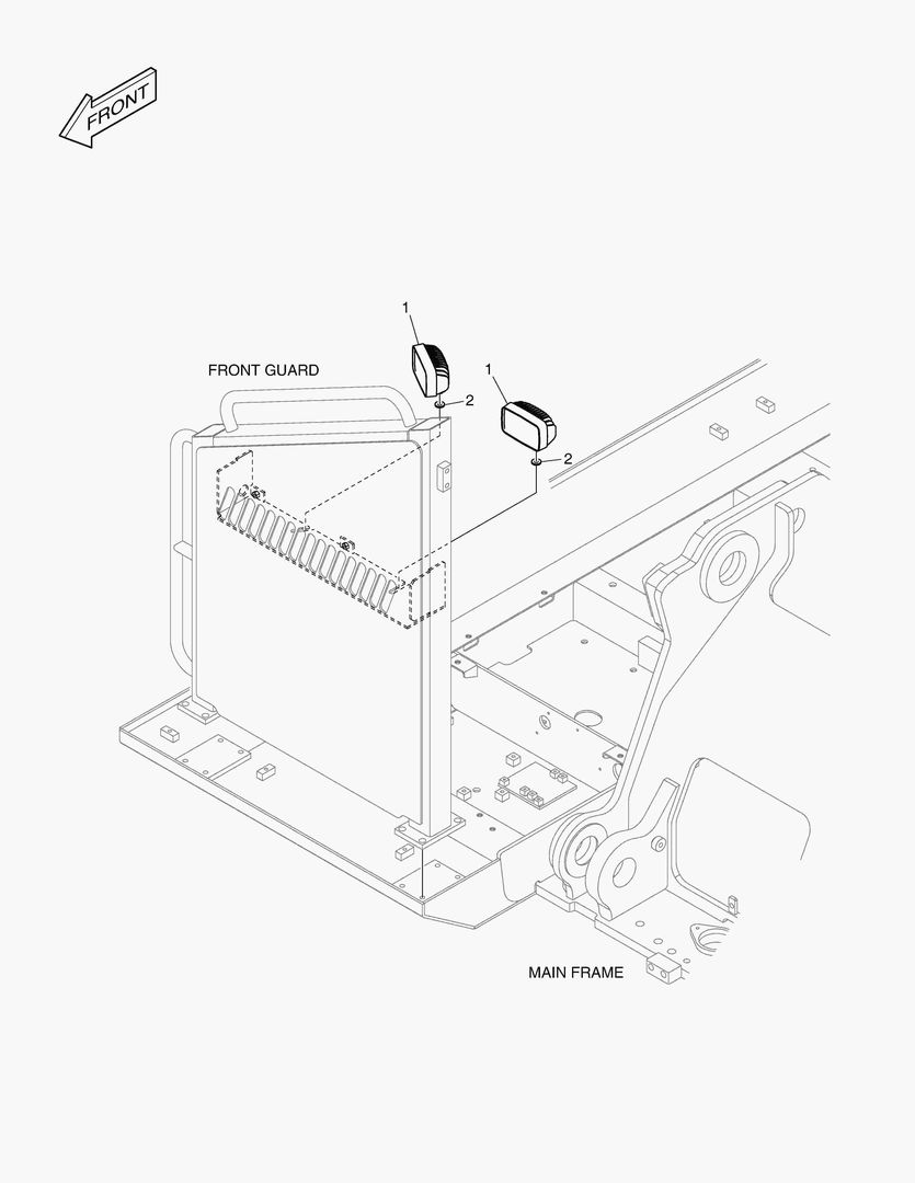 Спецтехника 6220 ELECTRIC PARTS - FRONT VIEW LAMP(LED) - главное фото