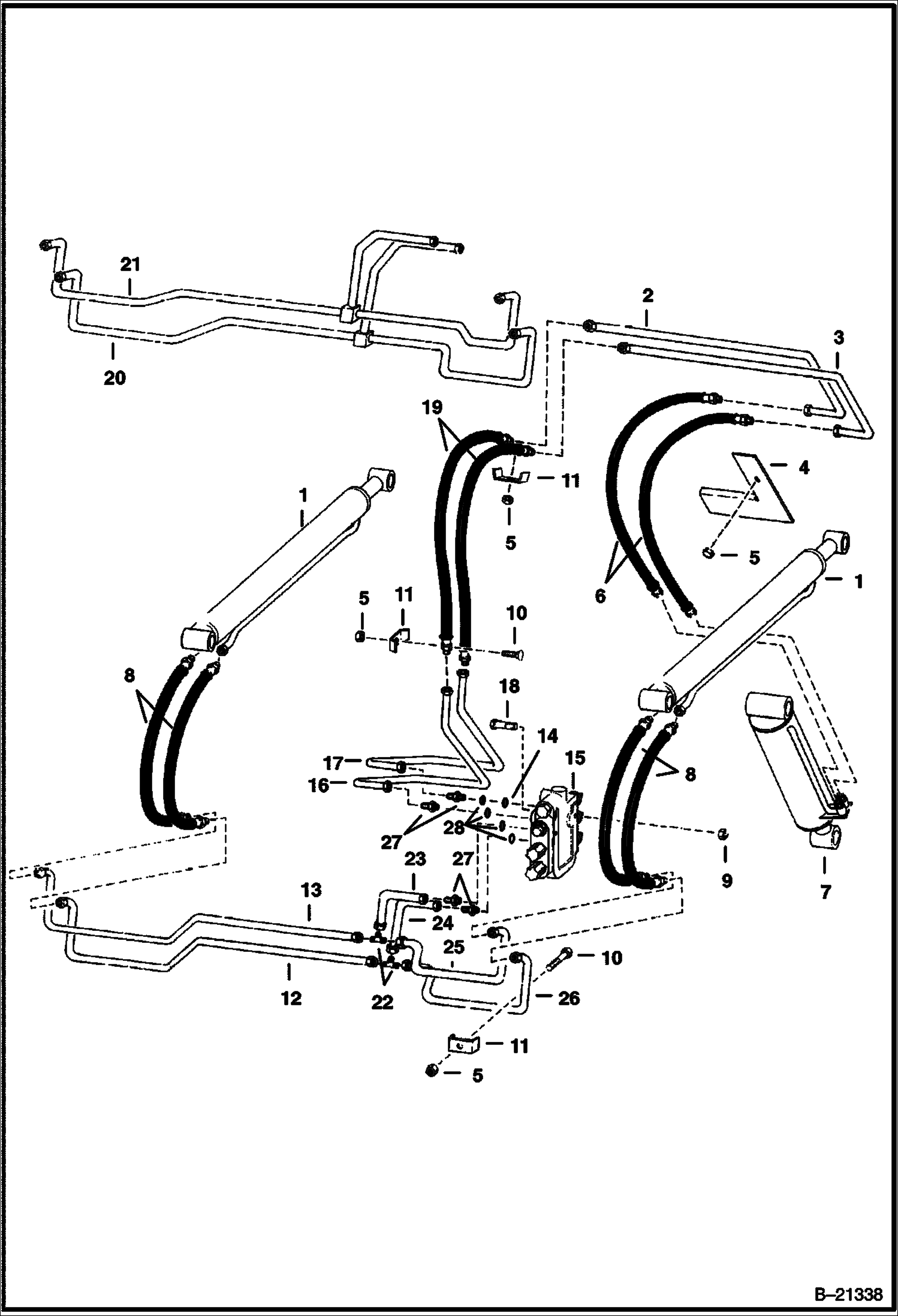 СХЕМА ГИДРАВЛИЧЕСКОЙ СИСТЕМЫ