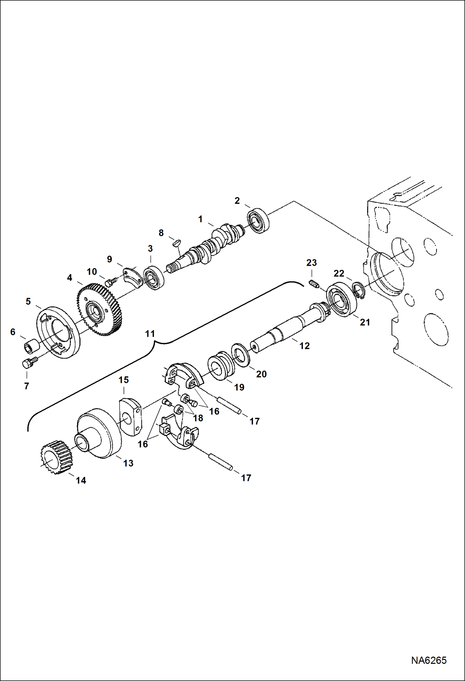ТОПЛИВНЫЙ РАСПРЕДЕЛИТЕЛЬНЫЙ ВАЛ И ВАЛ РЕГУЛЯТОРА ОБОРОТОВ