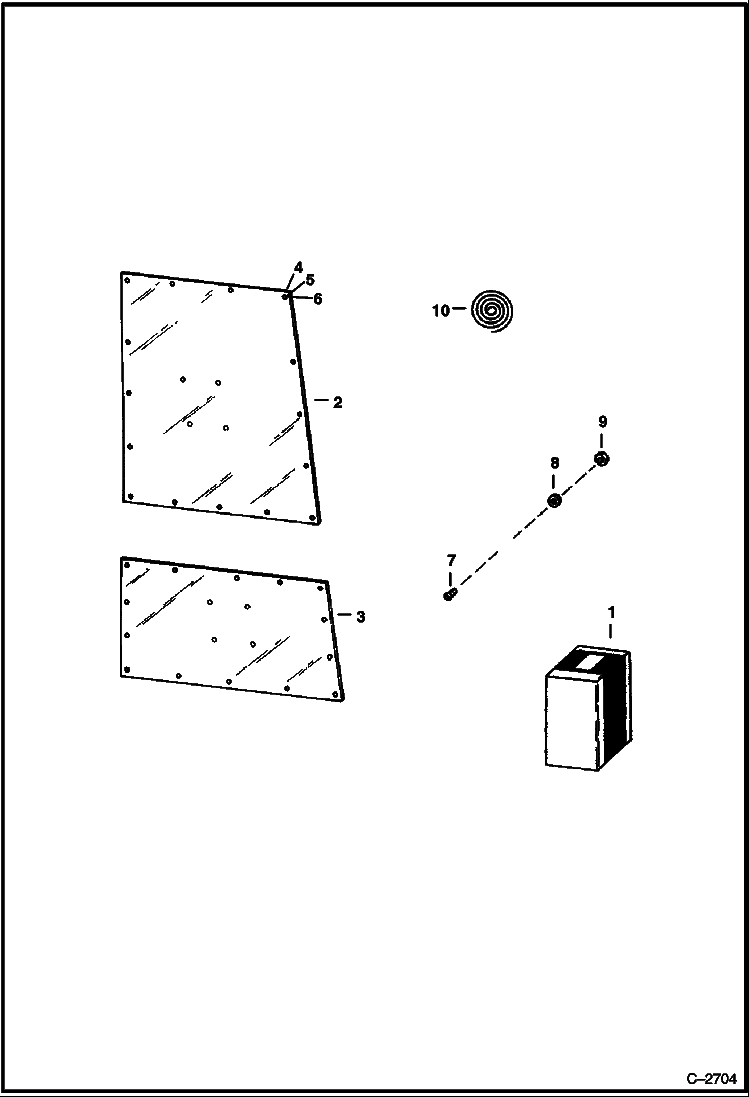 КОМПЛЕКТ КОРПУСА КАБИНЫ (СЕРИЙНЫЙ НОМЕР 15020 И НИЖЕ)