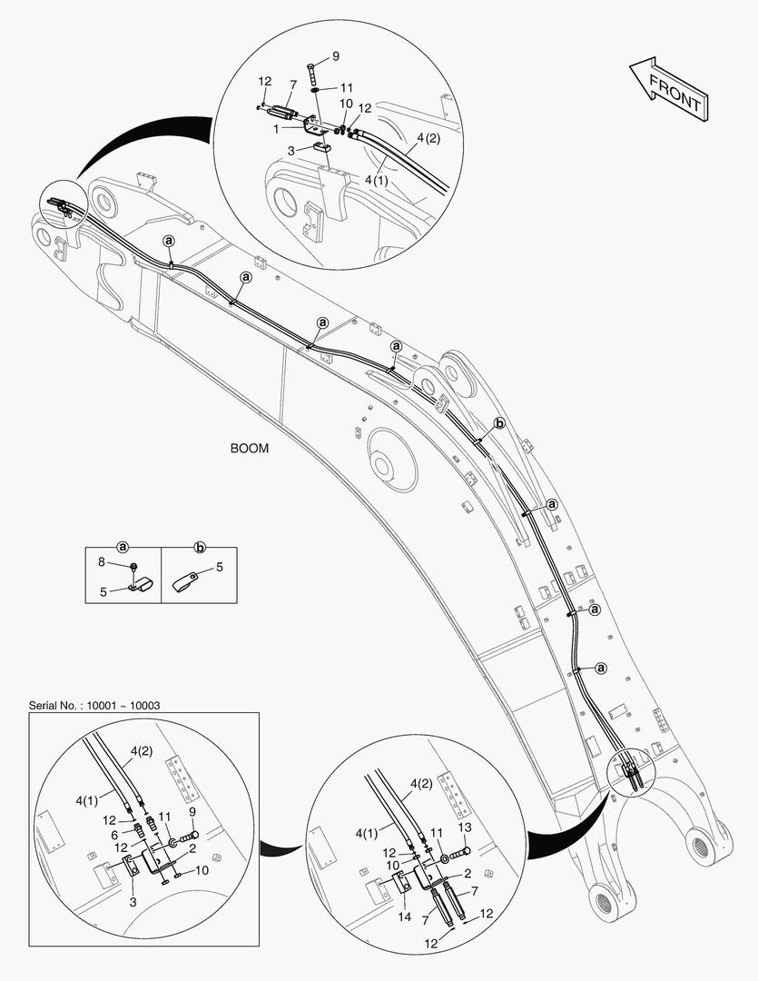 ГИДРОСИСТЕМА СТРЕЛЫ - БЫСТРОУСТАНАВЛИВАЕМЫЙ ФИКСАТОР(СТРЕЛА 6.65 м)