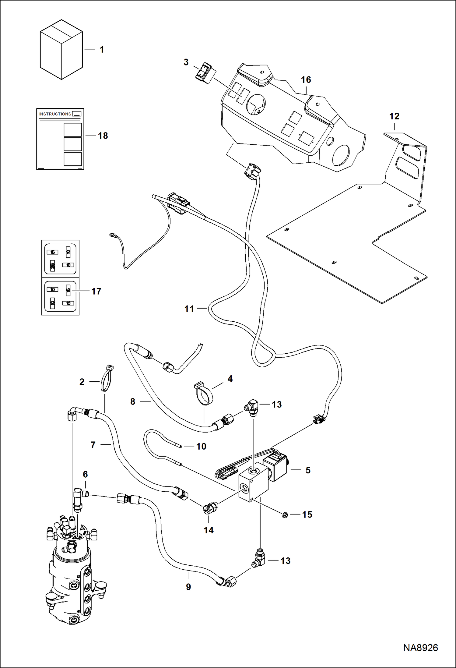 КОМПЛЕКТ ЭЛЕКТРИЧЕСКИХ РАСШИРИТЕЛЬНЫХ КЛАПАНОВ ГУСЕНИЧНОЙ ЦЕПИ