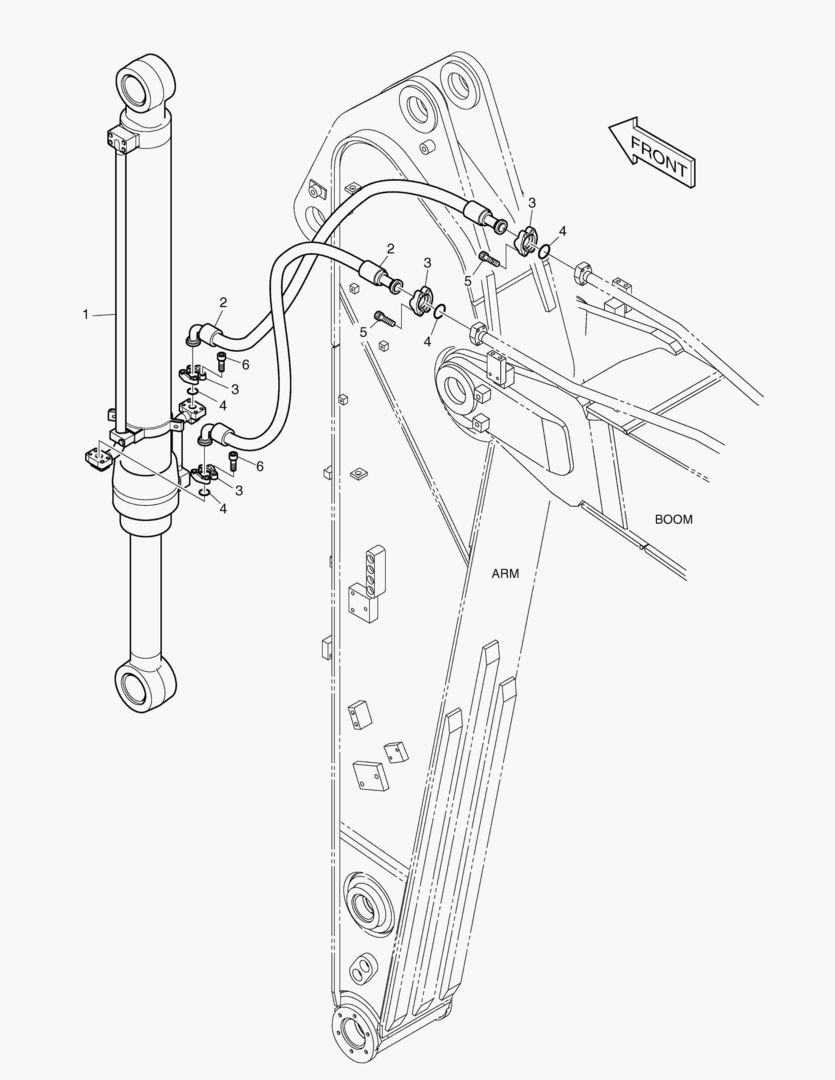 ГИДРОСИСТЕМА РУКОЯТИ - РУКОЯТЬ 2.4 м
