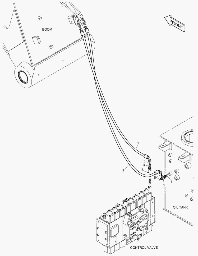 ТРУБОПРОВОД СЕРВОУПРАВЛЕНИЯ-КЛАПАН ЗАМКА РУКОЯТИ