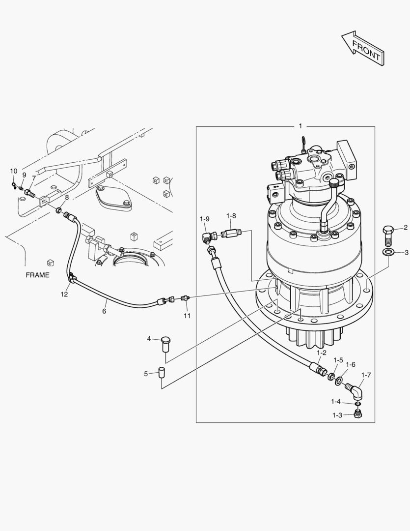 ГИДРОМОТОР ПОВОРОТА ПЛАТФОРМЫ