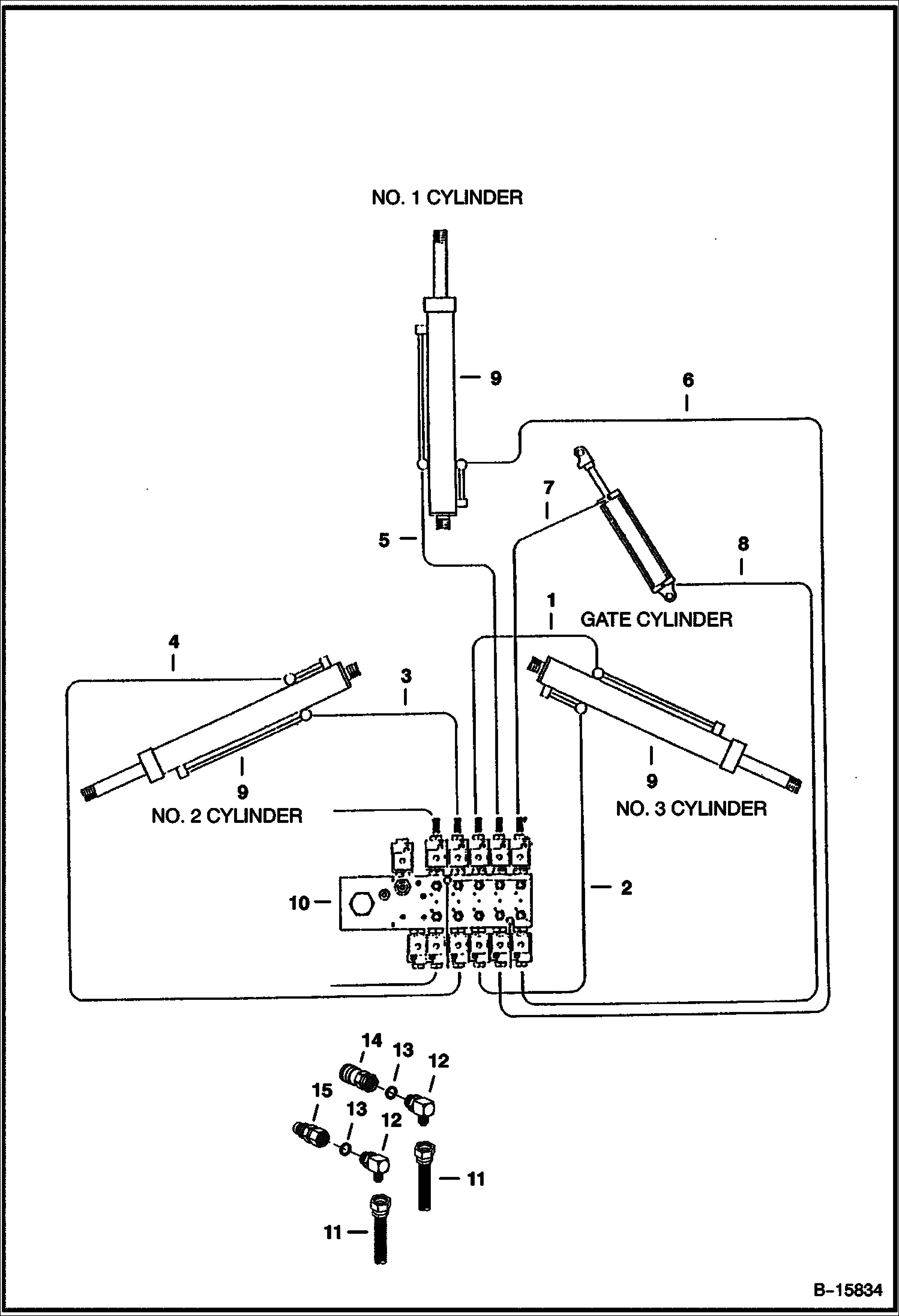 ПЕРЕСАДЧИК ДЕРЕВЬЕВ (ГИДРАВЛИЧЕСКАЯ СИСТЕМА) (3 МОДЕЛИ ОТВАЛА)