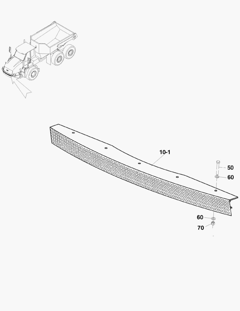 Спецтехника G500-90 COVER FRONT RADIATOR OPENING - главное фото