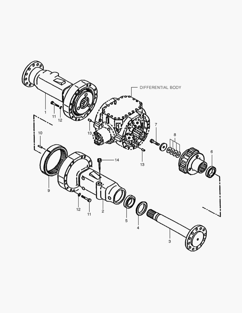 Спецтехника 3260 REAR AXLE ASS`Y [1001~1020] - главное фото