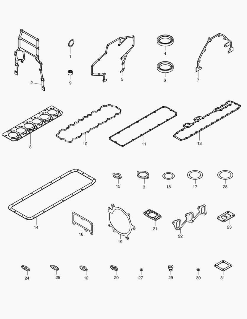 040 OVERHAUL GASKET KIT - ALL
