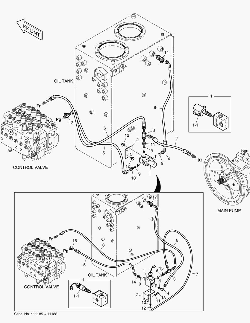 Спецтехника 6435 PILOT PIPING - EPPR VALVE(ONE & TWO WAY) [11185~] - главное фото