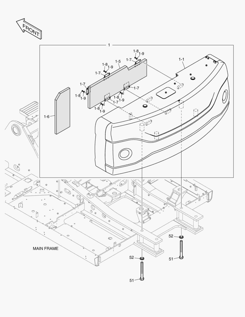 ПРОТИВОВЕС - 8.5 ТОНН