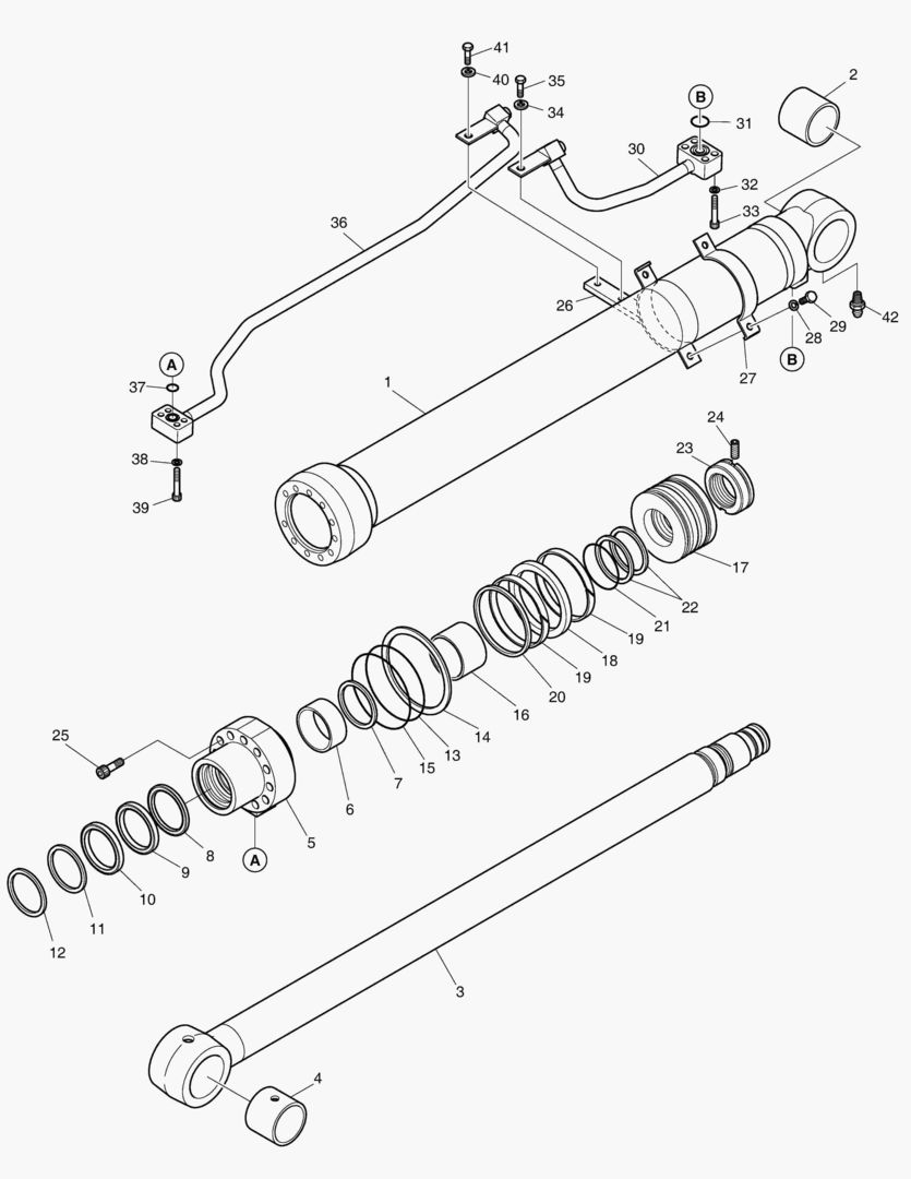 Спецтехника 4310 BOOM CYLINDER - L.H. [5001~11217] - главное фото