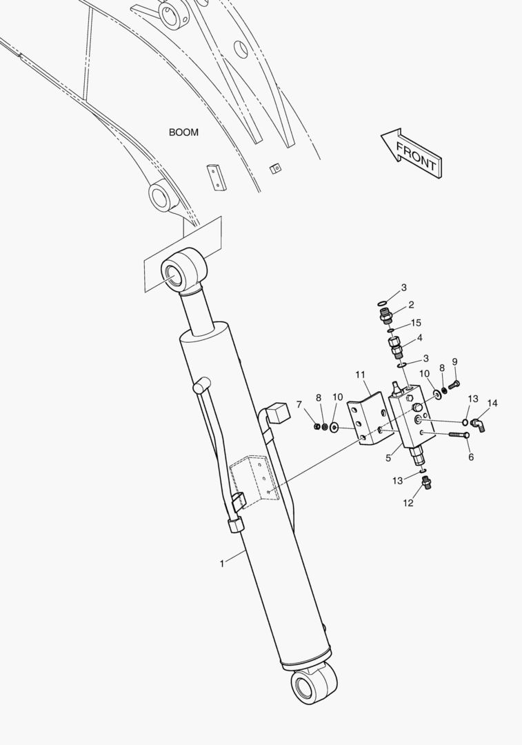 ГИДРОСИСТЕМА СТРЕЛЫ - ГИДРОЗАМОК